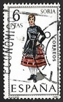 Sellos de Europa - Espaa -  Trajes típicos españoles - Soria