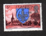 Stamps : Europe : Jersey :  Escudo de armas