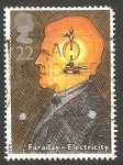 Stamps : Europe : United_Kingdom :  1526 - Michael Faraday, científico