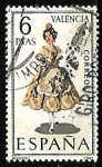 Stamps Spain -  Trajes típicos españoles - Valencia