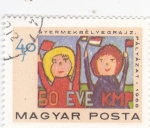 Stamps : Europe : Hungary :  ILUSTRACIÓN INFANTIL-50 ANIVERSARIO KMP