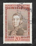 Stamps : America : Argentina :  504 - Centº de la muerte del general San Martín