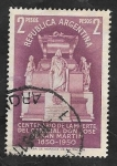 Stamps Argentina -  509 - Centº de la muerte del general San Martín, su mausoléo