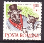 Stamps : Europe : Romania :  serie. Fabulas