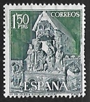 Stamps Spain -  Serie Turística Iglesia de San Vicente (Avila)