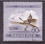 Stamps Hungary -  serie-Día de la aviación