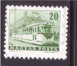 Stamps Hungary -  serie- Transporte público
