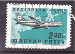 Stamps Hungary -  serie- Rutas aéreas