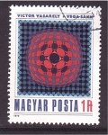 Stamps Hungary -  Pintor Victor Vasarely