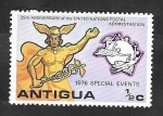 Stamps Antigua and Barbuda -  444 - 25 Anivº de la Administración postal de Naciones Unidas