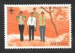 Stamps : America : Antigua_and_Barbuda :  456 - Boy Scouts, turismo a pie