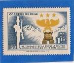 Sellos de America - Chile -  Escuela Militar