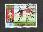 Stamps : Asia : United_Arab_Emirates :  YtPA31B - Mundial del Futbol México 70