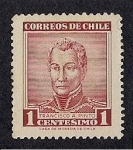 Stamps Chile -  Francisco A. Pinto