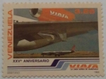 Stamps : America : Venezuela :  XXV ANIVERSARIO DE VIASA