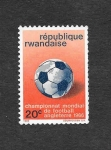 Sellos del Mundo : Africa : Rwanda : 176 - Campeonato Mundial de Futbol Inglaterra