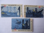Stamps United States -  Era Bicentenario de la Fiesta del Té de Boston - Becentennial era the Boston tea party