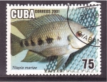 Sellos de America - Cuba -  serie- Peces