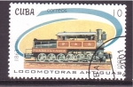 Stamps Cuba -  serie- Locomotoras antiguas