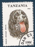 Sellos del Mundo : Africa : Tanzania : Perros de Raza - English Springer Spaniel