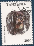 Stamps Tanzania -  Perros de Raza - Moscow Toy Terrier