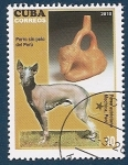 Stamps Cuba -  Perros de Raza - Perro sin pelo autóctono - Mochica Perú