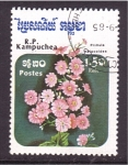 Stamps Cambodia -  serie- Flores