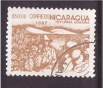 Stamps Nicaragua -  serie- Reforma agraria