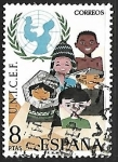 Sellos de Europa - Espa�a -  XXV Aniversario del UNICEF