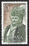 Stamps Spain -  Personajes españoles - Emilia Pardo Bazán