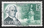 Sellos de Europa - Espaa -  Personajes españoles - Ventura Rodriguez y Fuente de Apoio