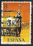 Stamps Spain -  Uniformes militares - Sargento de Infanteria