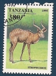 Stamps : Africa : Tanzania :  Antilope Gran Kudú - Strepsiceros
