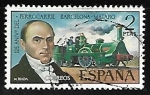 Stamps Spain -  125º aniversário del Ferrocarril Barcelona-Mataró