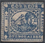 Stamps Argentina -  BsAs-Barquito