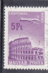 Stamps : Europe : Hungary :  AVION SOBREVOLANDO ROMA