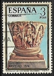Stamps Spain -  Navidad 1974 