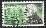 Stamps Spain -  Personajes españoles - Antonio Gaudi