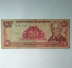 monedas de America - Nicaragua -  1985 - 50 corbobas