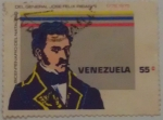 Stamps : America : Venezuela :  BICENTENARIO DEL NATALICIO DEL GENERAL JOSE FELIX RIBAS