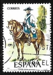 Stamps Spain -  Uniformes militares - Regimiento de Montesa