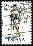 Stamps Spain -  Uniformes militares - Fusilero del Regimiento de Asturias