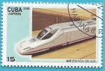 Stamps : America : Cuba :  Tren AVE (España) 280 Km/h.