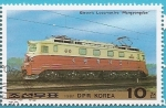 Stamps : Asia : North_Korea :  Locomotora eléctrica "Mangyongdae"