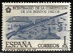 Sellos de Europa - Espaa -  Bicentenario de la Independencia de los Estados Unidos - Fusil Modelo 1757