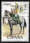 Stamps Spain -  Uniformes militares - Trompeta de Alcántara de línea