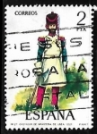 Stamps Spain -  Uniformes militares - Gastador de Infantería de línea