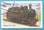Stamps Afghanistan -  Locomotora Tender 400 1-3-0