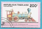 Stamps : Africa : Togo :  Locomotora tipo Norris con tender Inglés 1866