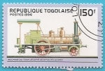 Stamps : Africa : Togo :  Locomotora de tanque ligero de W. Bridges Adams